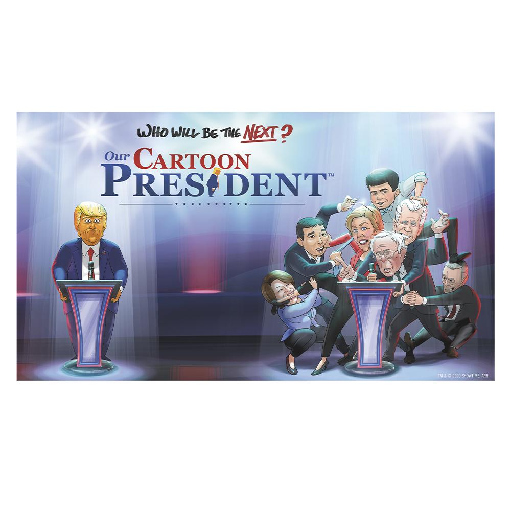 Our Cartoon President ¿Quién será el próximo presidente de dibujos animados? Adultos Camiseta de manga corta
