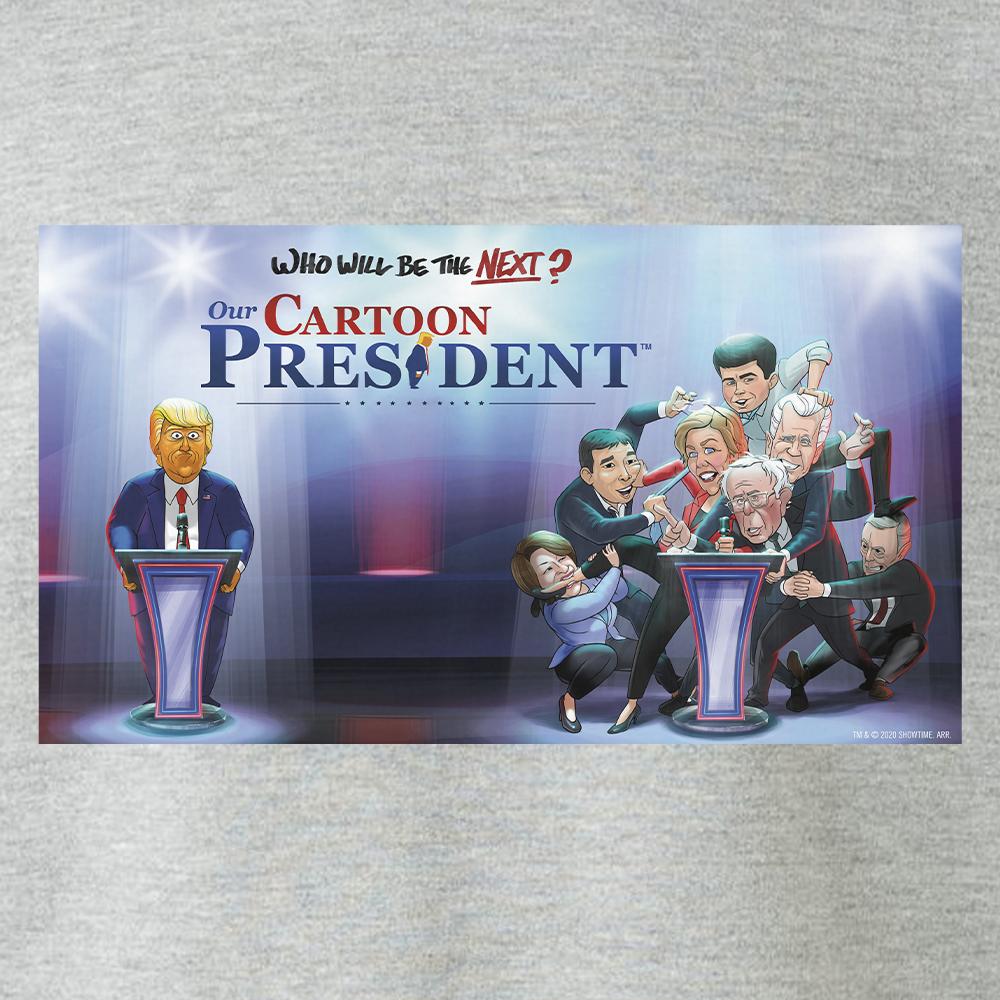 Our Cartoon President Wer wird der nächste Cartoon-Präsident? Fleece-Sweatshirt mit Rundhalsausschnitt