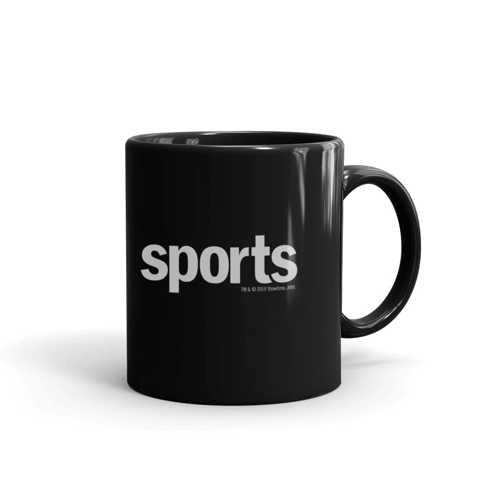 SHOWTIME Sports SO Sports Schéma de l'insecte rouge Logo Tasse noire