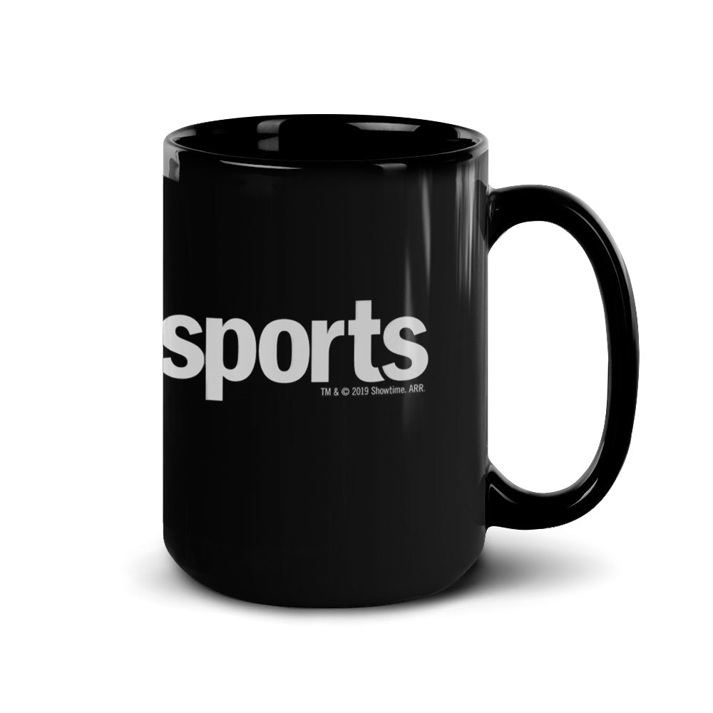 SHOWTIME Sports SO Sports Schéma de l'insecte rouge Logo Tasse noire