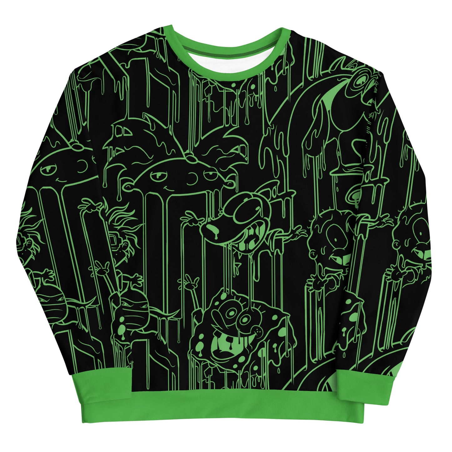 Slime Character Drip Unisex Crew Neck Sweatshirt