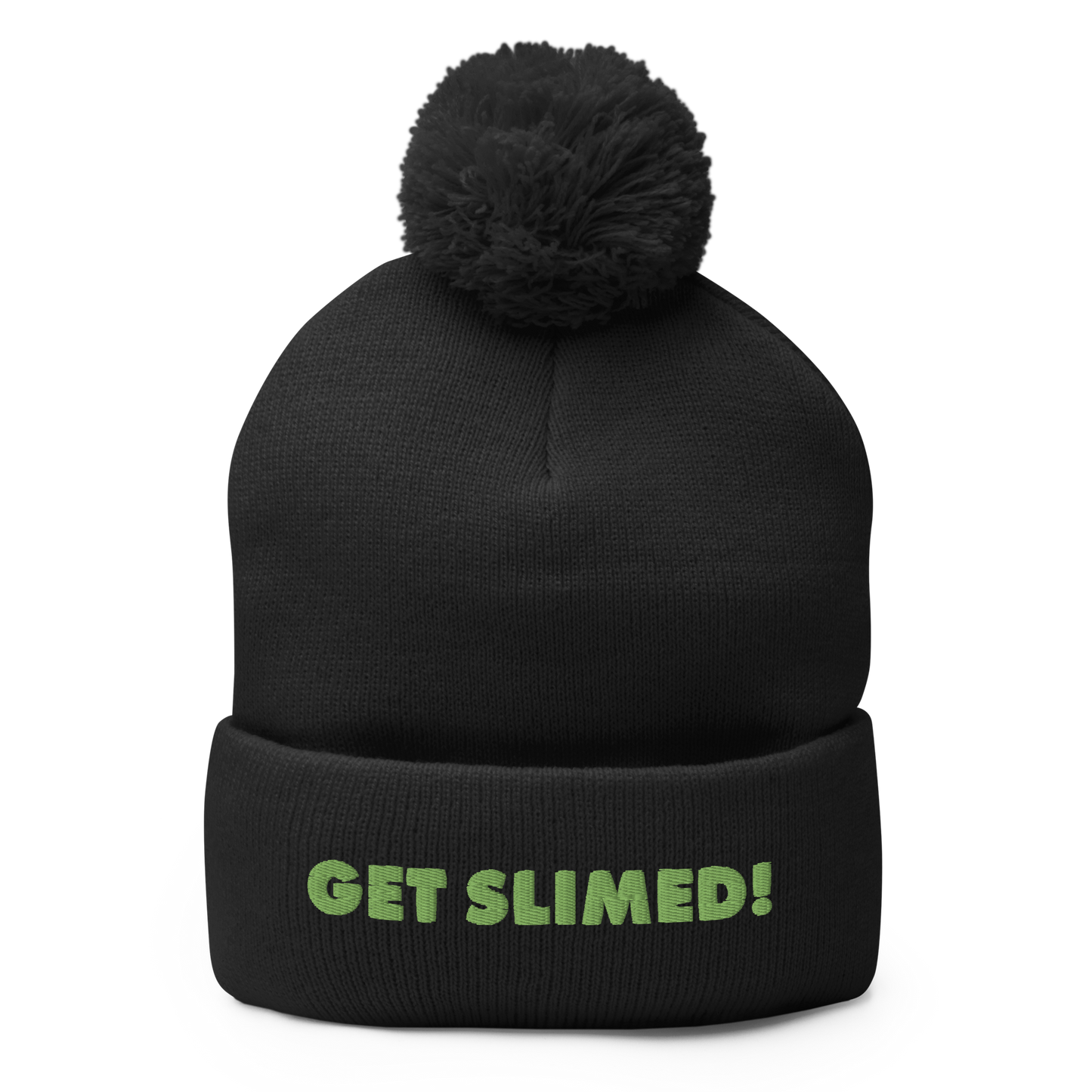 Slime Get Slimed! Pom Pom Knit Beanie