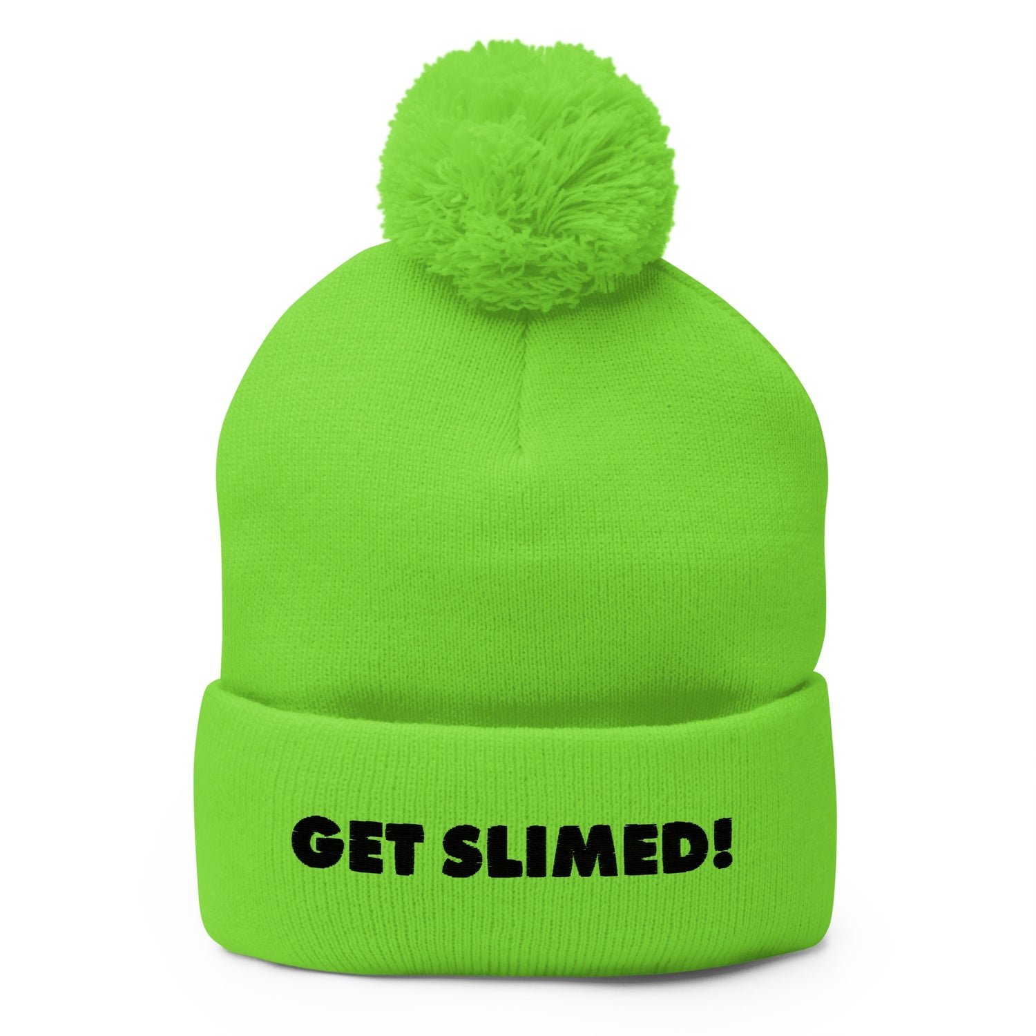 Slime Get Slimed! Pom Pom Knit Beanie