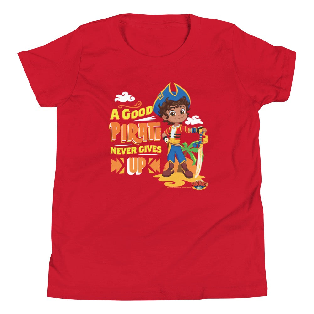 Santiago of the Seas A Good Pirate Never Gives Up Kids Premium T-Shirt