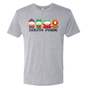South Park 8-Bit Characters Men's Tri-Blend T-Shirt