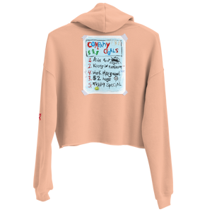 South Park Butter's Kissing Company Women's Fleece Crop Hooded Sweatshirt