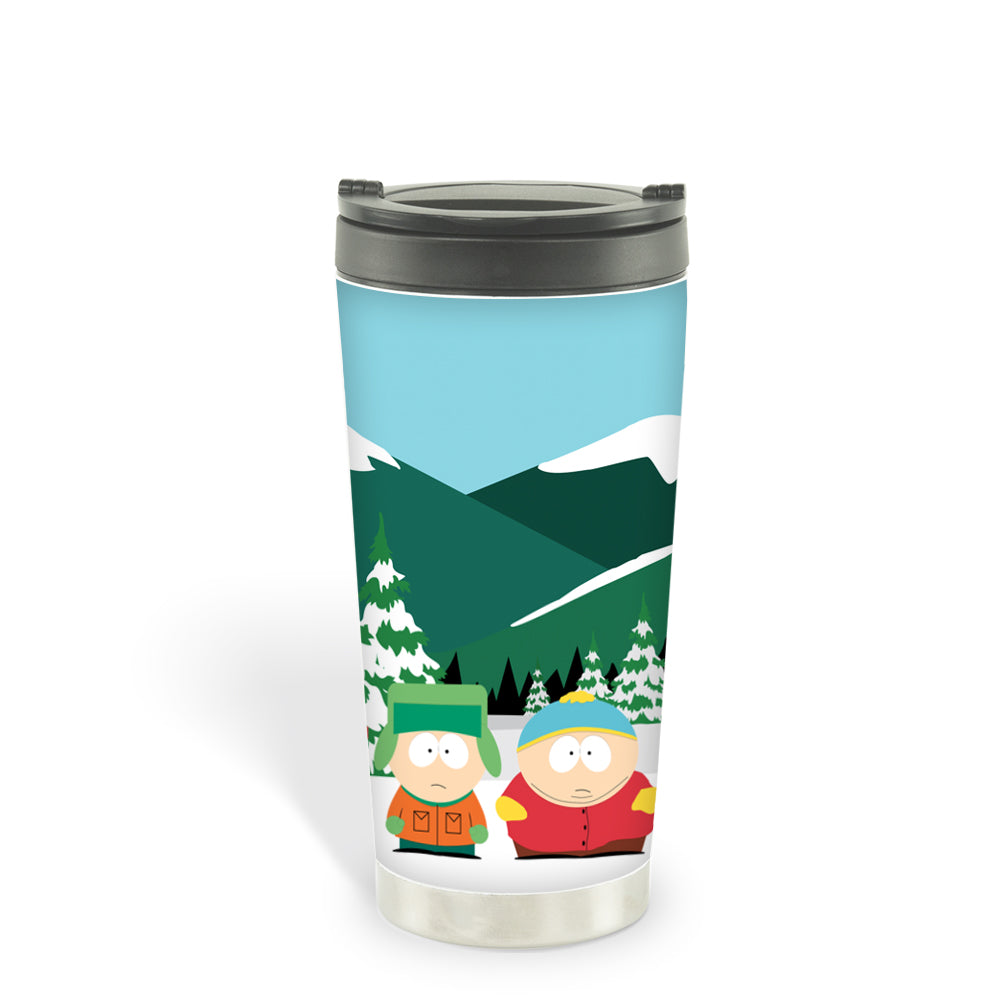 South Park Bus Stop 16oz Stainless Steel Thermal Travel Mug – Paramount Shop
