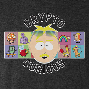 South Park Butters Crypto Curious Men's Tri-Blend T-Shirt