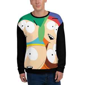 South Park Character Adult All-Over Print Sweatshirt