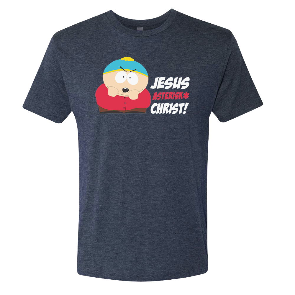 South Park Cartman Jesus Christ Men's Tri-Blend T-Shirt
