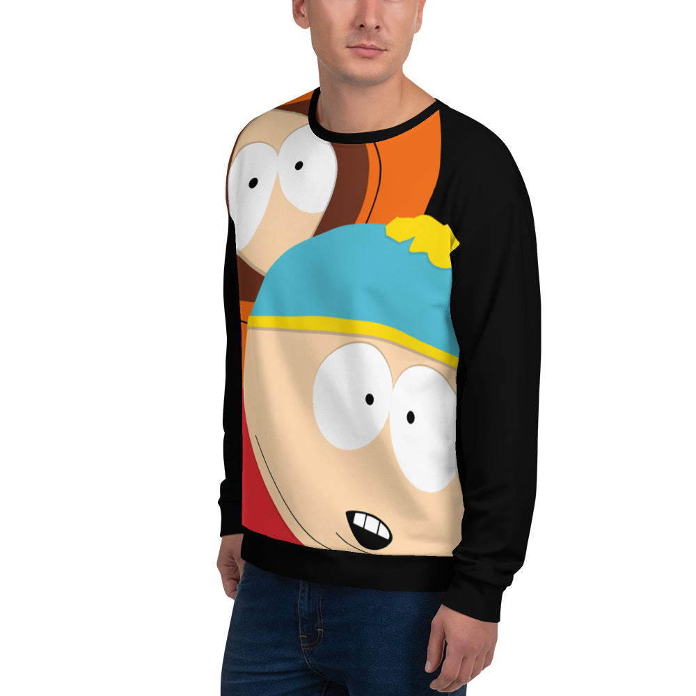 South Park Cartman & Kenny Unisex Sweatshirt mit Rundhalsausschnitt