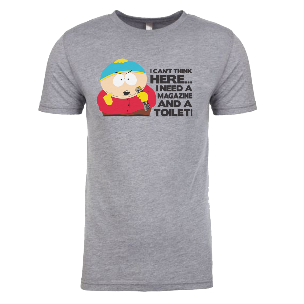 South Park Cartman Magazine and a Toilet Tri-Blend T-Shirt