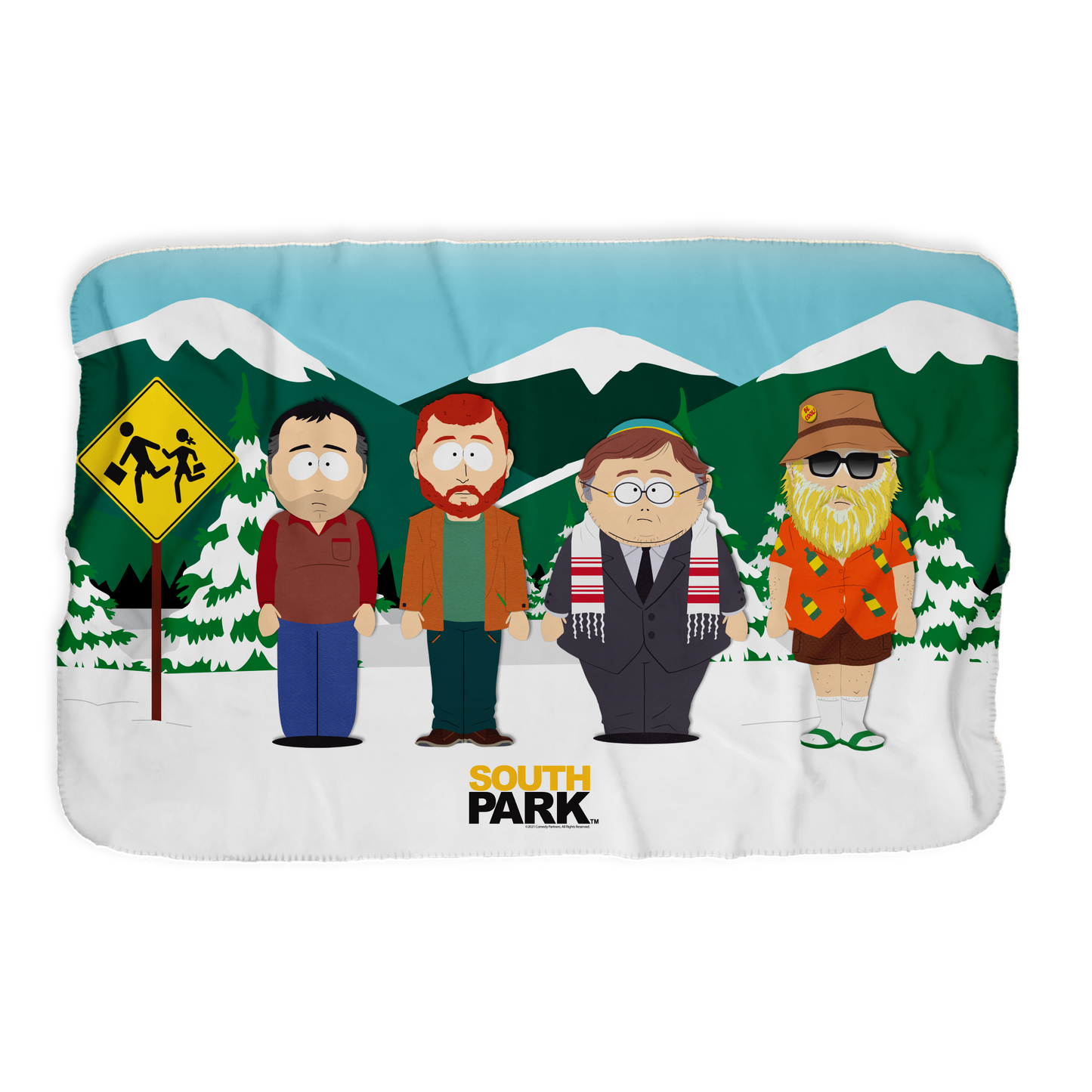 South Park Future Bus Stop Sherpa Blanket
