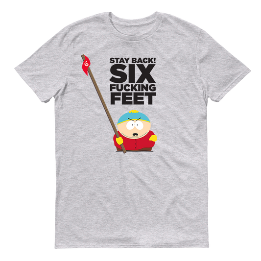 South Park Cartman Six Feet Back Adult Short Sleeve T-Shirt