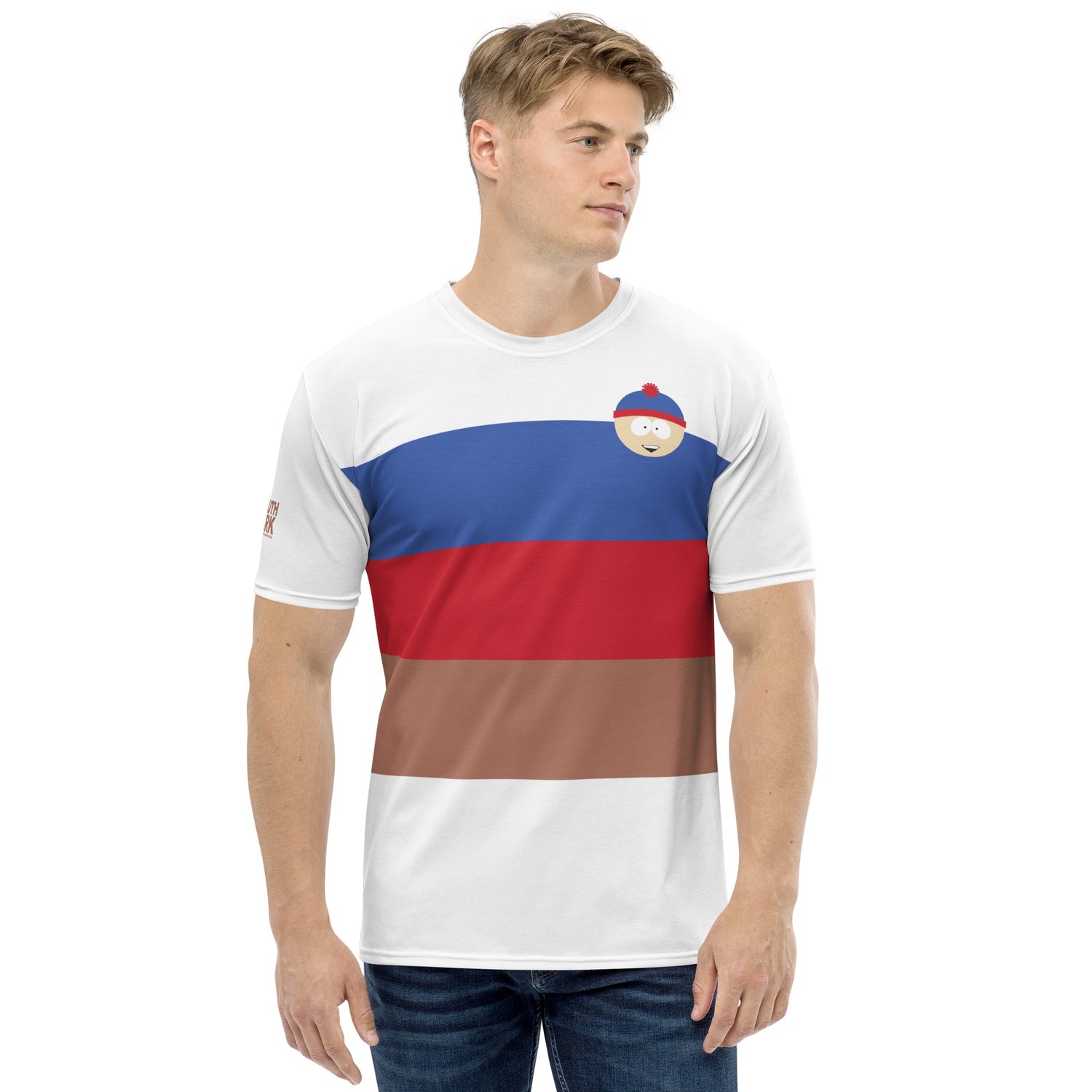 South Park Stan Striped Unisex Short Sleeve T-Shirt