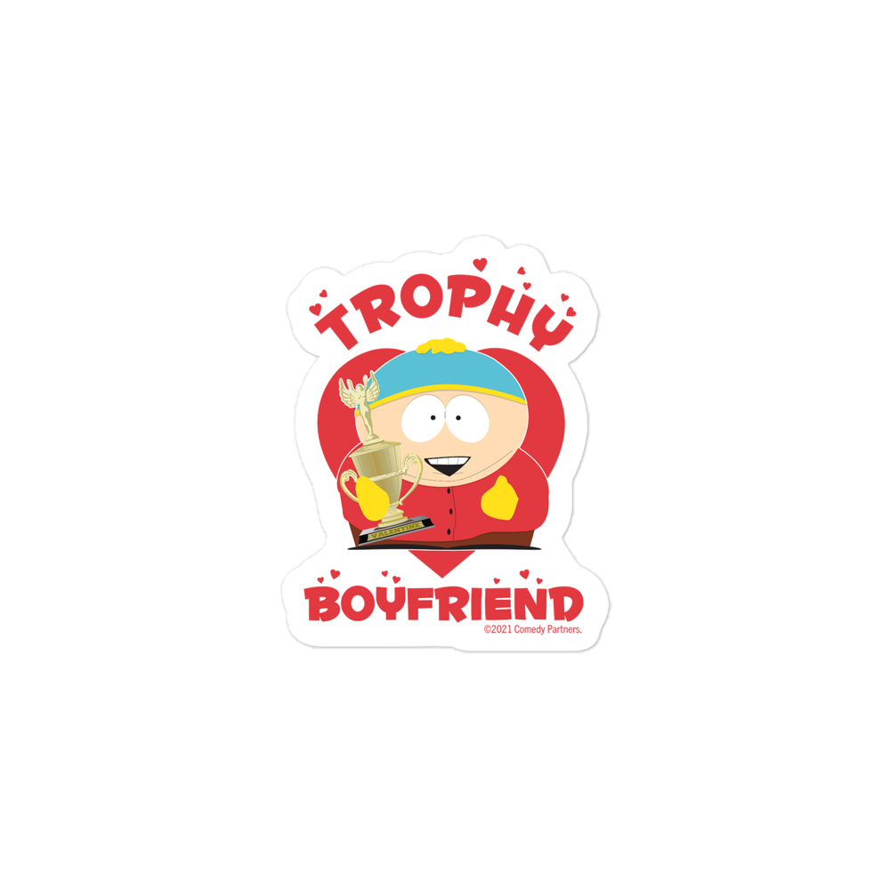 South Park Cartman Trophy Boyfriend Die Cut Sticker