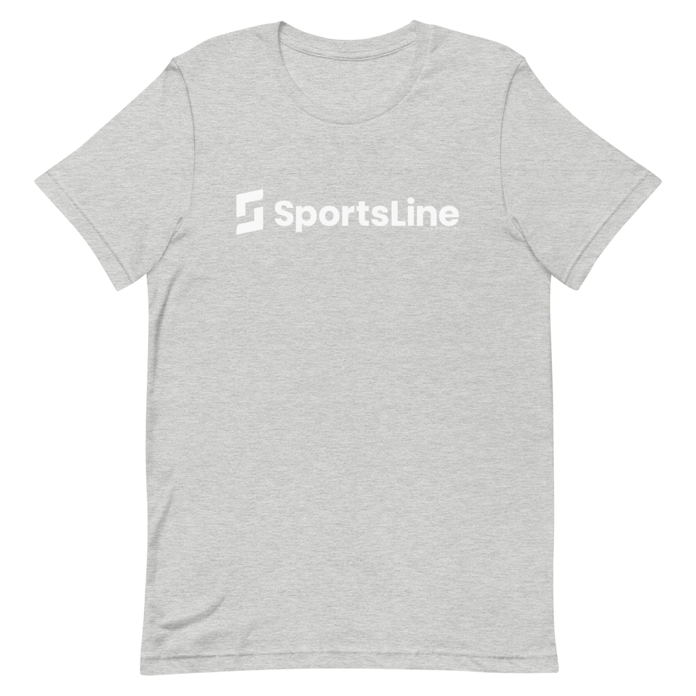 Sportsline Sportsline Logo White Adult Short Sleeve T-Shirt
