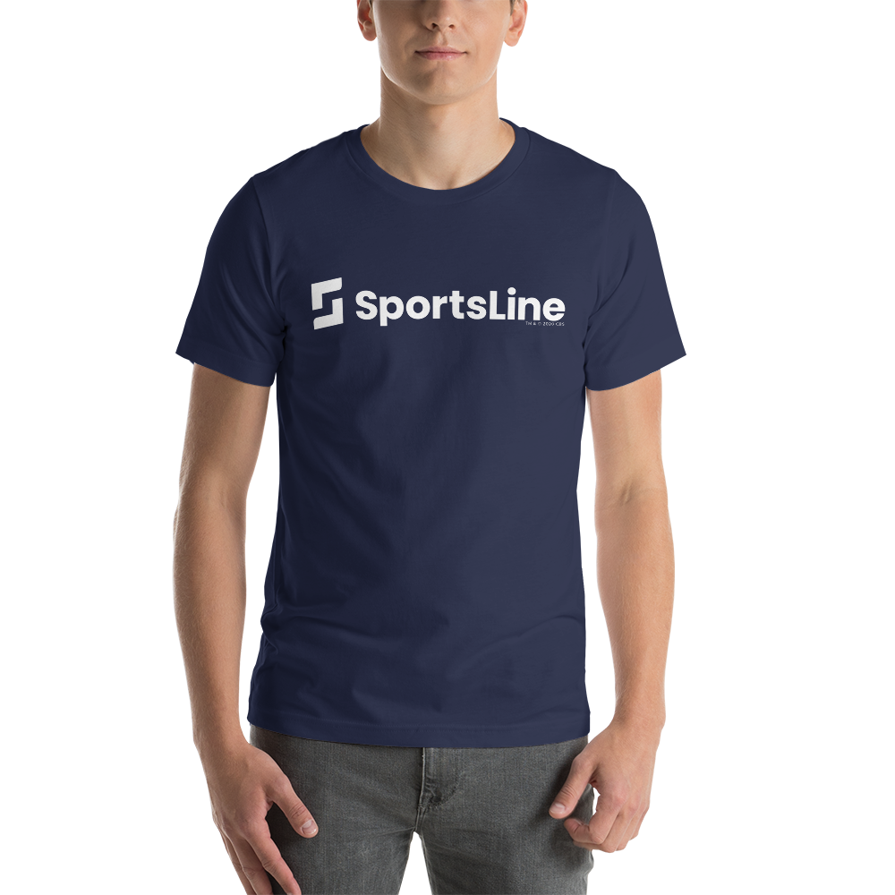 Sportsline Sportsline Logo White Adult Short Sleeve T-Shirt