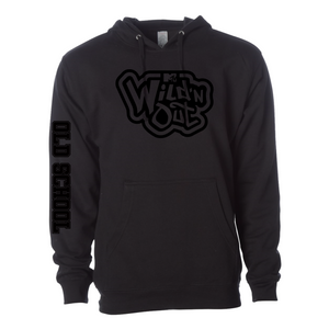 Wild 'N Out Black on Black Old School Side Hooded Sweatshirt