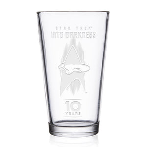 Star Trek XII: Into Darkness 10. Jahrestag Lasergravur Pint Glas