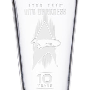 Star Trek XII: Into Darkness Verre à pinte gravé au laser 10e anniversaire
