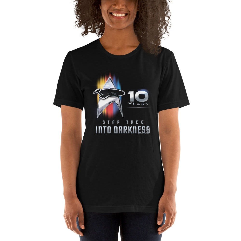 Star Trek XII: Into Darkness 10º aniversario Adultos Camiseta de manga corta