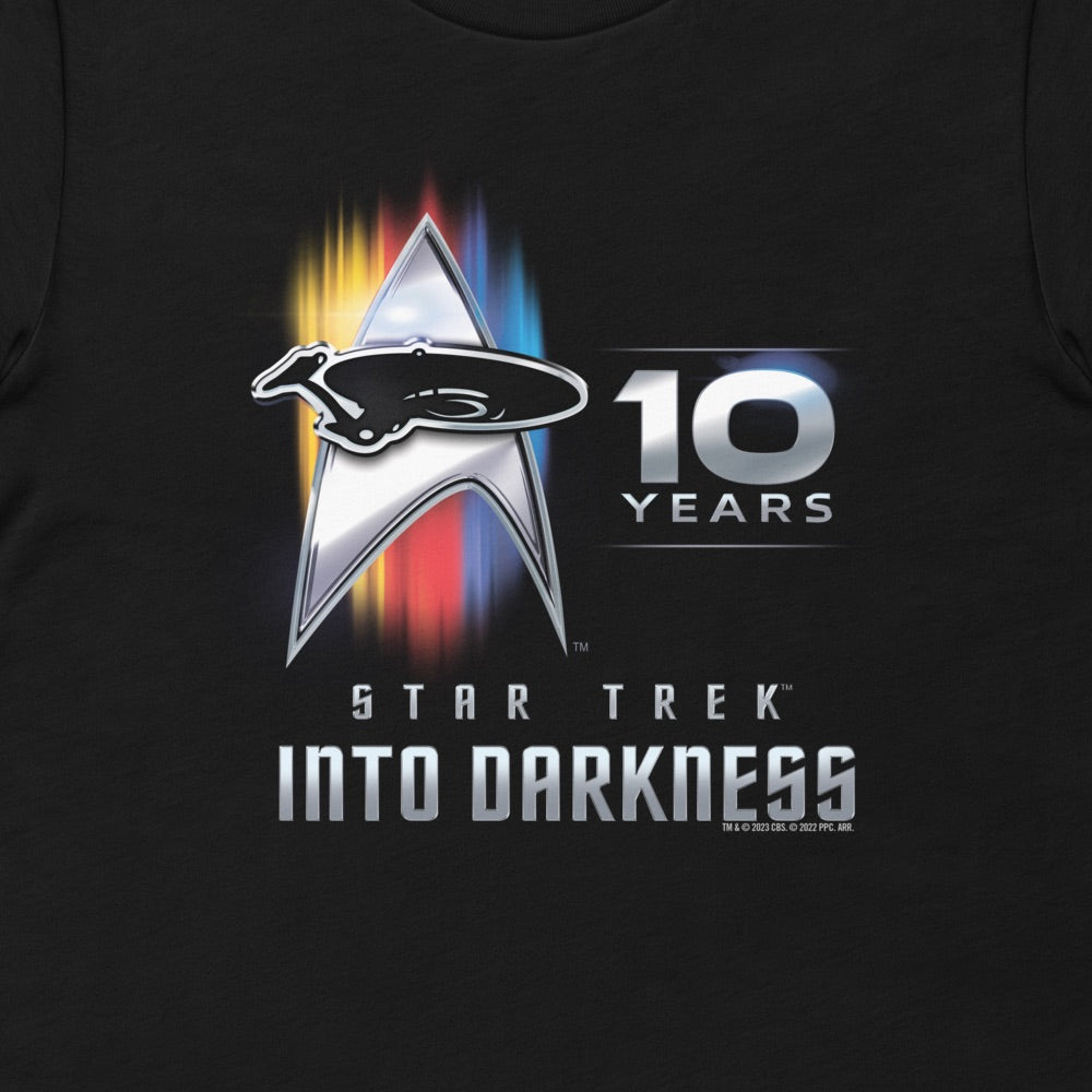 Star Trek XII: Into Darkness 10e anniversaire Adulte T-Shirt à manches courtes
