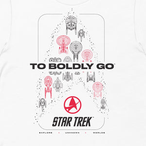 Star Trek To Boldly Go T-Shirt mit kurzen Ärmeln