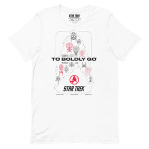 Star Trek To Boldly Go T-Shirt mit kurzen Ärmeln