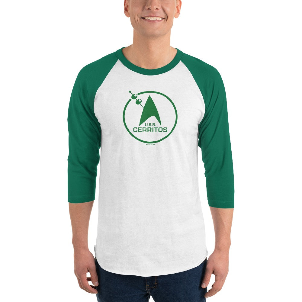 Star Trek: Lower Decks U.S.S. Cerritos Logo Unisex 3/4-Ärmel Raglan-Shirt