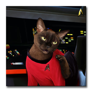 Star Trek: The Original Series Uhura Cat Premium Gallery Wrapped Canvas