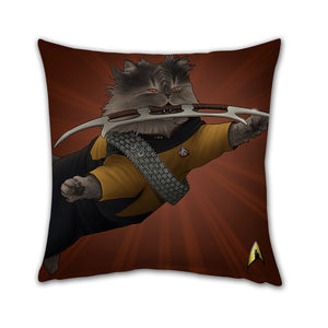 Star Trek: The Next Generation Worf Cat Pillow - 16" x 16"