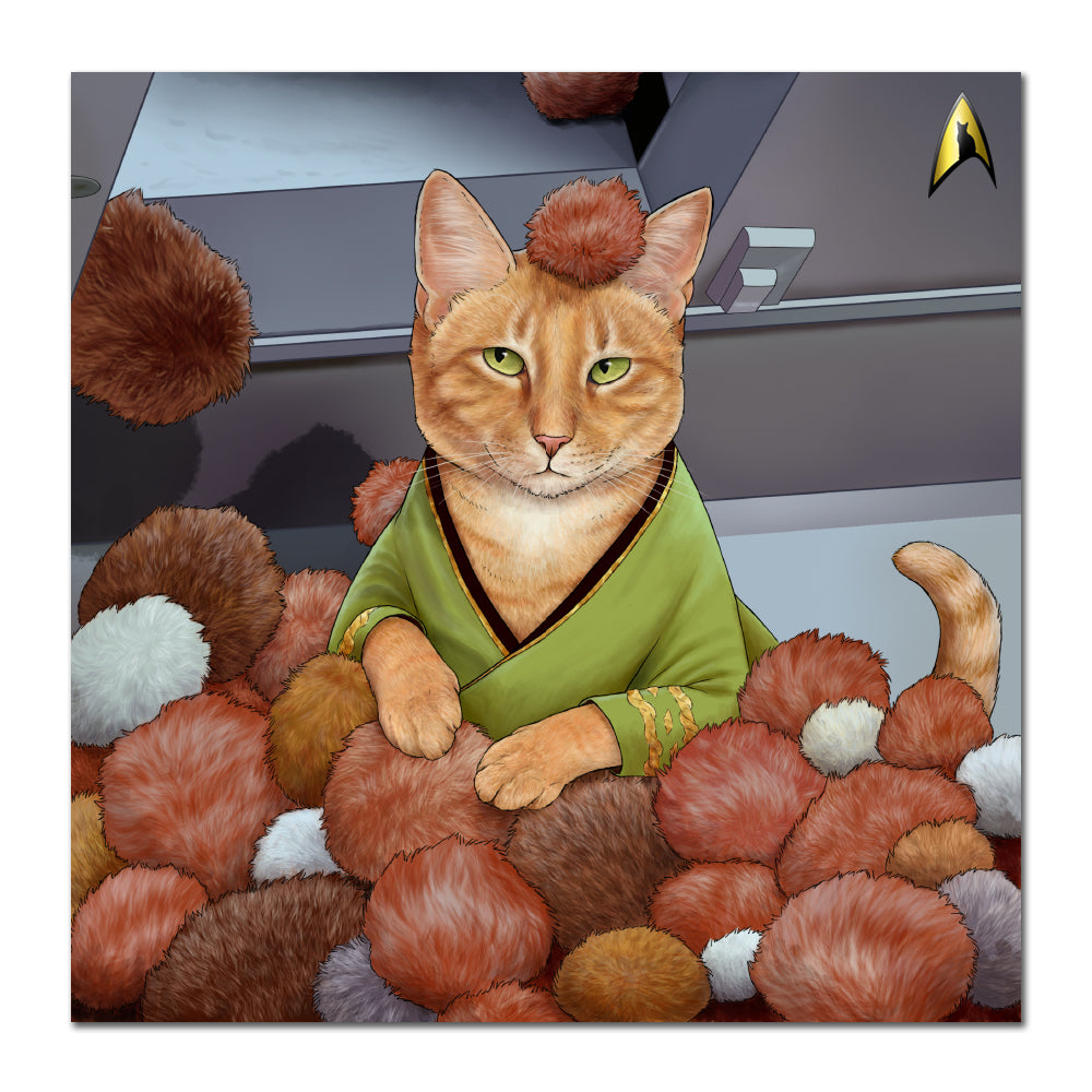 Star Trek: The Original Series Tribble Cat Premium Satin Poster