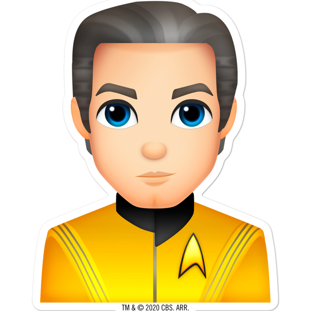 Star Trek: Strange New Worlds Pegatina troquelada Pike Emoji