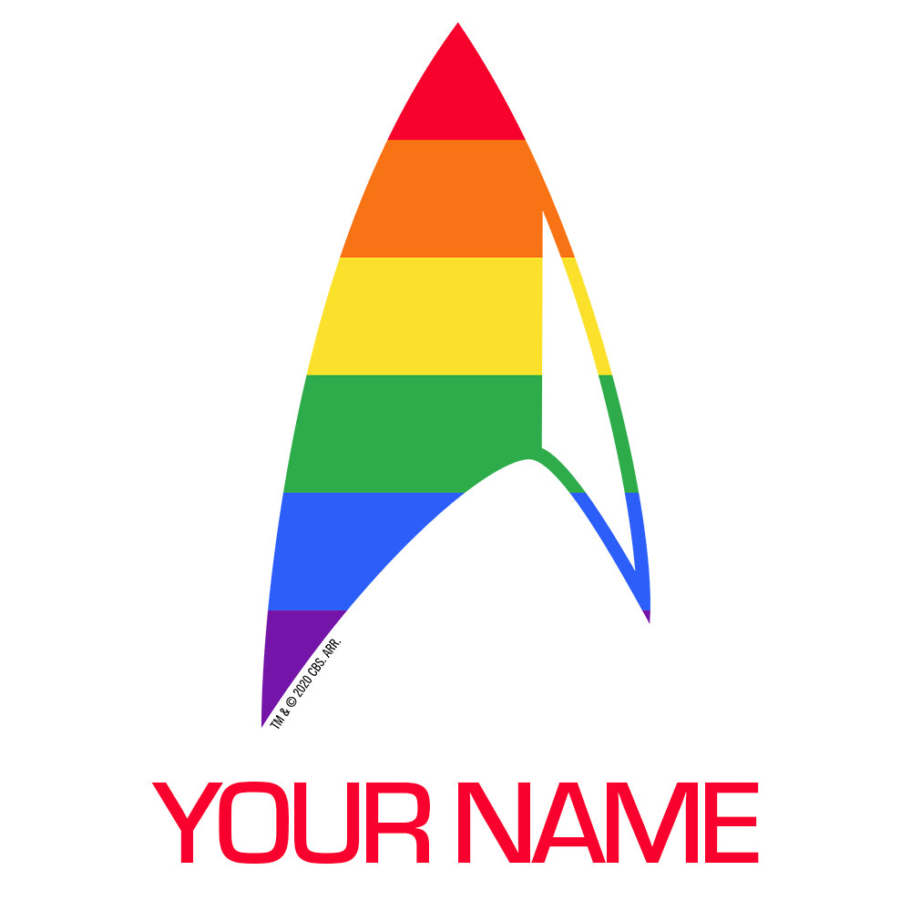 Star Trek: Discovery Pride Delta Personalisierbar Erwachsene Kurzärmeliges T-Shirt