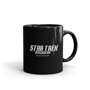 Star Trek: Discovery Taza negra con la bandera de la Federación Unida de Planetas de la 3ª temporada