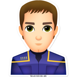Star Trek: Enterprise Archer Emoji Die Cut Sticker