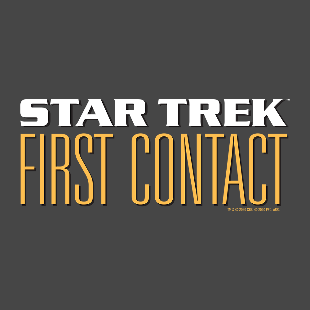 Star Trek VII: Generations First Contact Logo Adult Short Sleeve T-Shirt