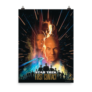 Star Trek VII: Generations Erstkontakt Film Premium Satin Poster