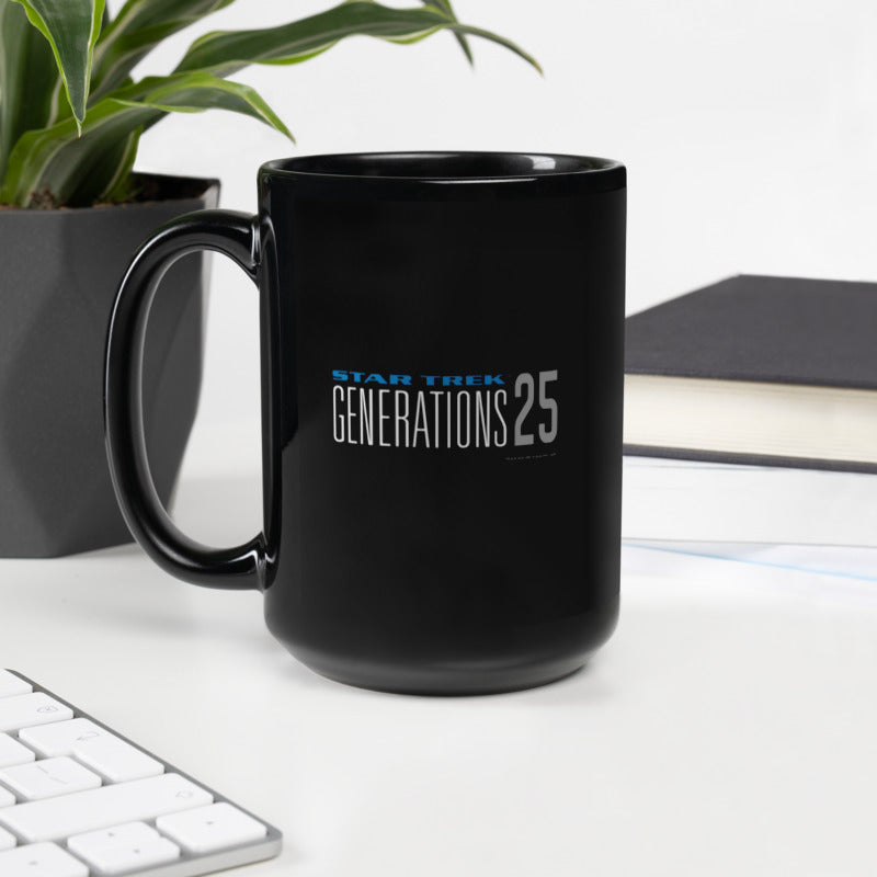 Star Trek VII: Generations Delta 25 Logo Black Mug