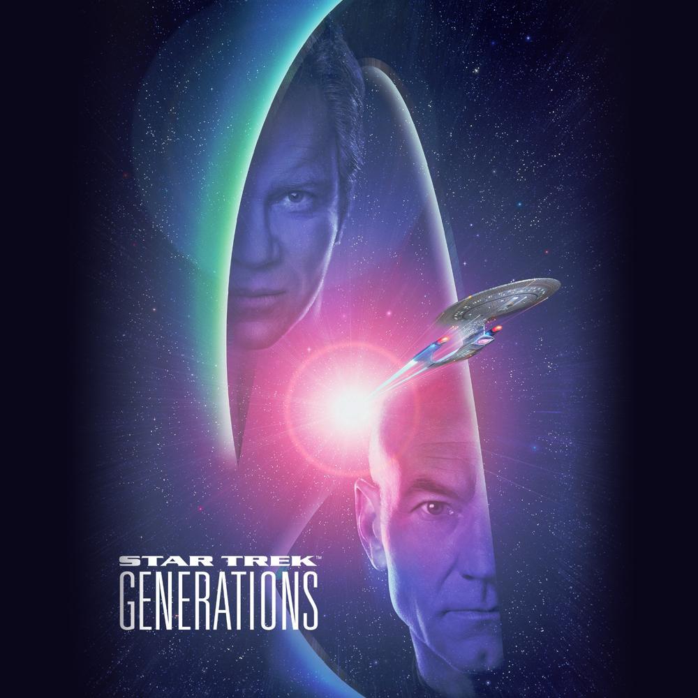 Star Trek: Generations Kirk & Picard Logo Premium Tote Bag
