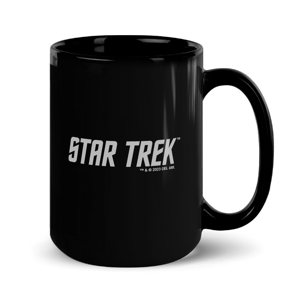 Star Trek: Mug noir avec symbole IDIC