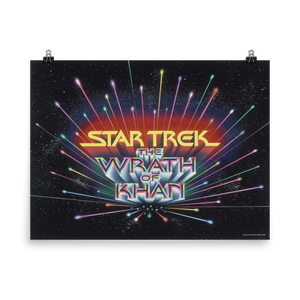 Star Trek II: The Wrath of Khan LOGO Premium Satin Poster