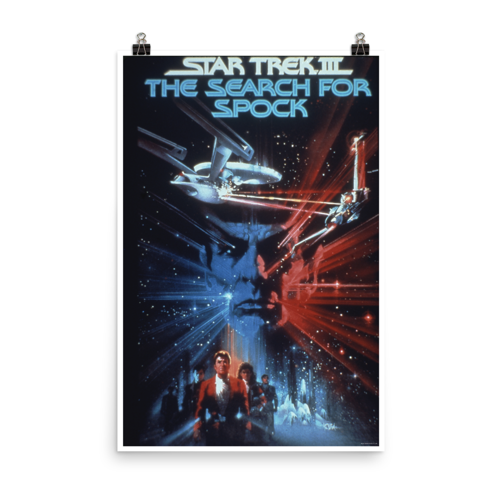 Star Trek III: The Search for Spock LOGO Premium Satin Poster