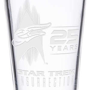 Star Trek IX: Insurrection 25-jähriges Jubiläum Geätztes Pintglas