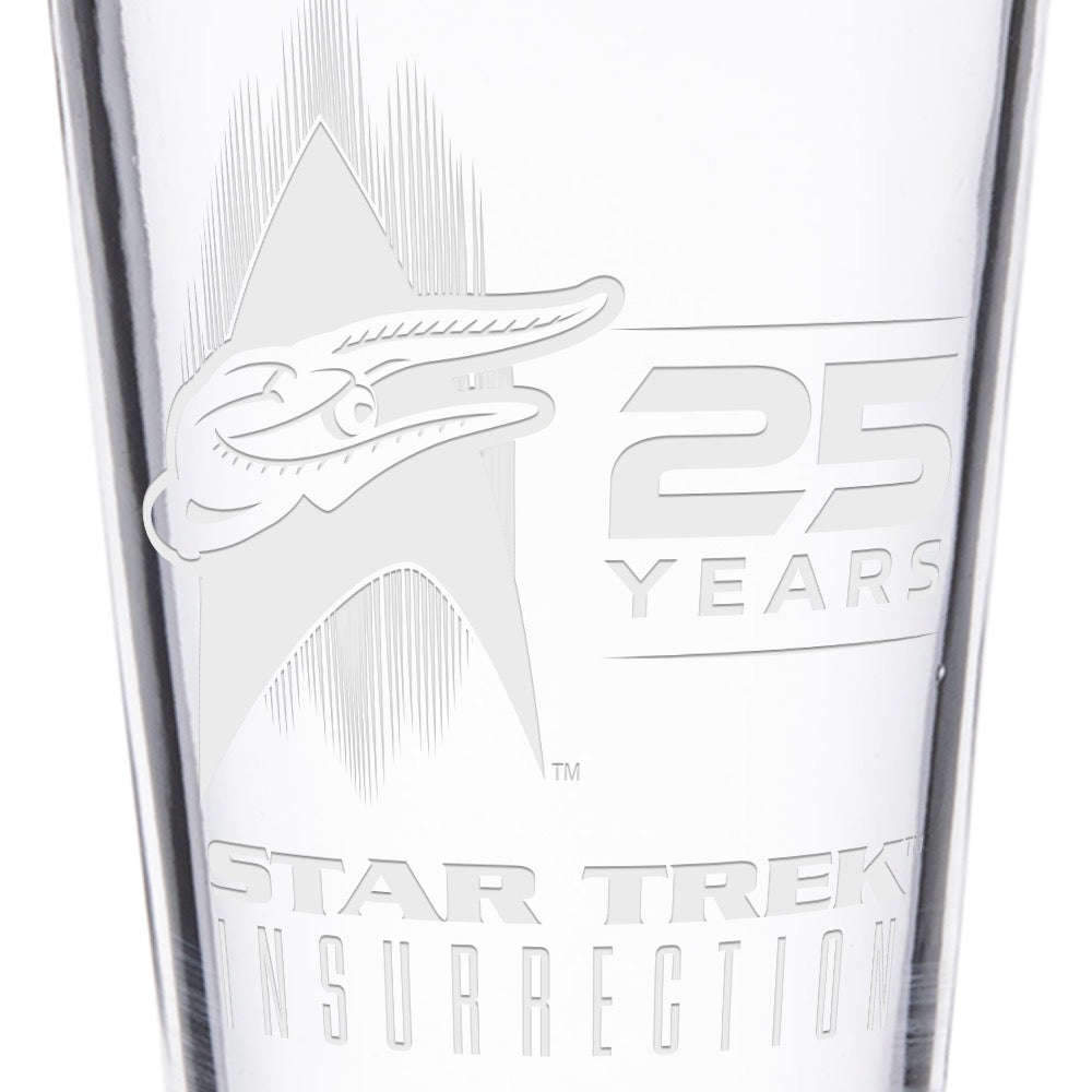 Star Trek IX: Insurrection Verre à pinte gravé 25e anniversaire