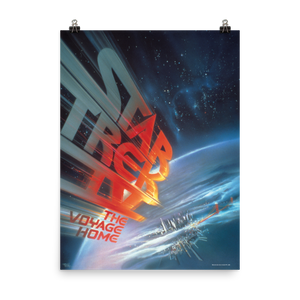 Star Trek IV: The Voyage Home LOGO Premium Satin Poster