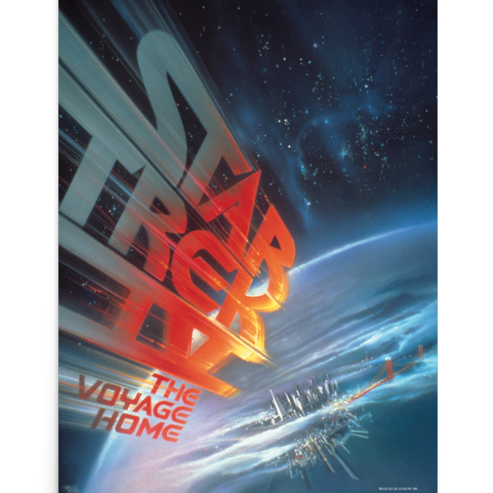 Star Trek IV: The Voyage Home LOGO Premium Satin Poster