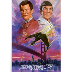 Star Trek IV: The Voyage Home Kirk & Spock Póster satinado premium