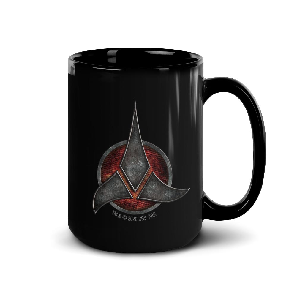 Star Trek Tasse noire avec logo Klingon